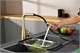 AQUAme AQM9902BG  Cucina  Смеситель для кухни с выдвижным L-образным изливом,  золото шлифованное AQM9902BG