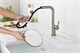 AQUAme AQM9903BN  Cucina Смеситель для кухни  с выдвижным L-образным изливом, с подключением к фильтру с питьевой водой, никель шлифованный AQM9903BN