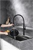 AQUAme AQM9904MB  Cucina Смеситель для кухни с гибким изливом,  черный матовый AQM9904MB