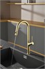 AQUAme AQM9905BG  Cucina  Смеситель для кухни с выдвижным U-образным изливом,  с подключением к фильтру с питьевой водой, золото шлифованное AQM9905BG