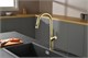 AQUAme AQM9905BG  Cucina  Смеситель для кухни с выдвижным U-образным изливом,  с подключением к фильтру с питьевой водой, золото шлифованное AQM9905BG