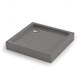 VECONI Душевой поддон квадратный Tezeo Acrylic TZ-52GR, 800x800x150, акрил, серый TZ52GR-80-C5