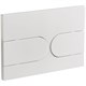 VECONI Кнопка смыва FLUSH V6, FLV6-W, 240х162х10, пластик, белый глянец FLV6-W