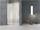 VECONI Душевая дверь распашная Vianno VN-34R, 1200x1950,хром, стекло дождь VN34R-120-06-C7