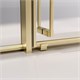 VECONI Душевая дверь раздвижная Premium Prato 300 G-L, 1300х2000, золото брашированный, стекло прозрачное PR3/L-130-01-G-C4