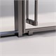 VECONI Душевая дверь раздвижная Premium Prato 300 GR-L, 1300х2000, графит брашированный, стекло прозрачное PR3/L-130-01-GR-C4