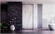 VECONI Душевая перегородка Korato KR-81B, 700x2000, черный матовый, стекло прозрачное KR81B-70-01-C8