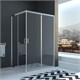 VECONI Душевой угол прямоугольный, двери раздвижные Rovigo RV-10, 900x800x1950, хром, стекло прозрачное RV10-9080-01-C5