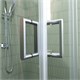VECONI Душевой угол прямоугольный, двери раздвижные Rovigo RV-10, 1000x900x1950, хром, стекло прозрачное RV10-10090-01-C5