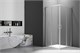 VECONI Душевой угол квадратный, двери раздвижные Rovigo RV-101, 800x800x1900, хром, стекло прозрачное RV101-80-01-C4