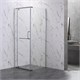 VECONI Душевой угол квадратный, двери распашные Rovigo RV-18, 1000x1000x2000, хром, стекло прозрачное RV18-100-01-C5