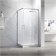 VECONI Душевой угол прямоугольный, двери раздвижные Rovigo RV-27CH, 1200х900х1900, хром, стекло прозрачное RV27CH-12090-01-C8