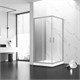 VECONI Душевой угол прямоугольный, двери раздвижные Rovigo RV-83, 1200х900х1950, никель брашинг, прозрачное стекло RV83-12090-01-C5