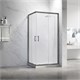 VECONI Душевой угол прямоугольный, двери раздвижные Rovigo RV-27GM, 1000x900x1900, оружейная сталь, прозрачное стекло RV27GM-10090-01-C8