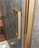 CEZARES Molveno Душевой уголок прямоугольный размер 160x90 см двери раздвижные профиль - брашированное золото / стекло - прозрачное MOLVENO-AH-12-160/90-C-BORO-IV
