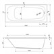 CEZARES Eco Акриловая ванна пристенная прямоугольная размер 160x70 см, белый ECO-160-70-41-W37