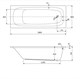 CEZARES Eco Акриловая ванна пристенная прямоугольная размер 180x80 см, белый ECO-180-80-41-W37