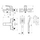 LEMARK Смеситель Hosta LM12314BL для ванны , черный LM12314BL