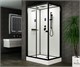 ESBANO Fora Душевая кабина прямоугольная размер 120x80 см профиль - черный матовый / стекло - прозрачное ESKBFO1280CKR