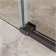 BELBAGNO Soft Close-1 Душевая дверь в нишу раздвижная ширина 150 см, профиль - оружейная сталь / стекло - прозрачное SOFT_CLOSE-1-BF-1-150-C-GM