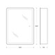 BELBAGNO Marino Зеркальный шкаф с одной распашной дверцей, с двумя стеклянными полками, со встроенной подсветкой и сенсорным выключателем SPC-MAR-600/800-1A-LED-TCH, 12W, 220-240V, 600x800x150 SPC-MAR-600/800-1A-LED-TCH