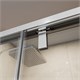 BELBAGNO Soft Close-1 Душевой уголок прямоугольный размер 100x80 см профиль - хром / стекло - прозрачное, двери раздвижные SOFT_CLOSE-1-AH-1-100/80-C-Cr