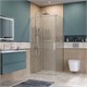BELBAGNO Soft Close-1 Душевой уголок прямоугольный размер 100x80 см профиль - хром / стекло - прозрачное, двери раздвижные SOFT_CLOSE-1-AH-1-100/80-C-Cr