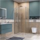 BELBAGNO Soft Close-2 Душевой уголок прямоугольный размер 110x90 см профиль - хром / стекло - прозрачное, двери раздвижные SOFT_CLOSE-2-AH-1-110/90-C-Cr