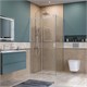 BELBAGNO Soft Close-2 Душевой уголок прямоугольный размер 110x90 см профиль - хром / стекло - прозрачное, двери раздвижные SOFT_CLOSE-2-AH-1-110/90-C-Cr