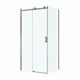 BELBAGNO Soft Close-2 Душевой уголок прямоугольный размер 110x80 см профиль - оружейная сталь / стекло - прозрачное, двери раздвижные SOFT_CLOSE-2-AH-1-110/80-C-GM