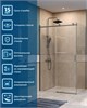 BELBAGNO Soft Close-2 Душевой уголок прямоугольный размер 130x80 см профиль - оружейная сталь / стекло - прозрачное, двери раздвижные SOFT_CLOSE-2-AH-1-130/80-C-GM