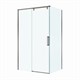 BELBAGNO Soft Close-1 Душевой уголок прямоугольный размер 120x90 см профиль - оружейная сталь / стекло - прозрачное, двери раздвижные SOFT_CLOSE-1-AH-1-120/90-C-GM