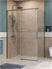 BELBAGNO Soft Close-1 Душевой уголок прямоугольный размер 130x100 см профиль - оружейная сталь / стекло - прозрачное, двери раздвижные SOFT_CLOSE-1-AH-1-130/100-C-GM