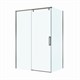 BELBAGNO Soft Close-1 Душевой уголок прямоугольный размер 130x80 см профиль - оружейная сталь / стекло - прозрачное, двери раздвижные SOFT_CLOSE-1-AH-1-130/80-C-GM