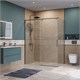 BELBAGNO Soft Close-1 Душевой уголок прямоугольный размер 150x90 см профиль - оружейная сталь / стекло - прозрачное, двери раздвижные SOFT_CLOSE-1-AH-1-150/90-C-GM