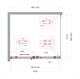 BELBAGNO Soft Close-2 Душевой уголок прямоугольный размер 100x90 см профиль - оружейная сталь / стекло - прозрачное, двери раздвижные SOFT_CLOSE-2-AH-1-100/90-C-GM