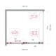 BELBAGNO Soft Close-2 Душевой уголок прямоугольный размер 110x100 см профиль - оружейная сталь / стекло - прозрачное, двери раздвижные SOFT_CLOSE-2-AH-1-110/100-C-GM