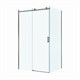 BELBAGNO Soft Close-2 Душевой уголок прямоугольный размер 120x100 см профиль - оружейная сталь / стекло - прозрачное, двери раздвижные SOFT_CLOSE-2-AH-1-120/100-C-GM