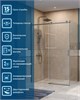 BELBAGNO Soft Close-2 Душевой уголок прямоугольный размер 150x90 см профиль - оружейная сталь / стекло - прозрачное, двери раздвижные SOFT_CLOSE-2-AH-1-150/90-C-GM