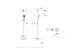 E26238-CP ATOM Колонна для ванны и душа
с термостатом, поворотным
изливом, геометричным верхним
и ручным душем, хром E26238-CP