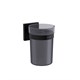VITRA Стакан для зубных щеток Root A4480636 подвесной матовый черный пластик A4480636