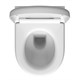 VITRA Подвесной унитаз Liquid 7321B403-0075 безободковый Rim-ex белый санитарный фарфор антибактериальное покрытие Hygiene + Clean 7321B403-0075