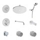 VITRA Встраиваемый душевой комплект Root Round A49307EXP с термостатом хром латунь A49307EXP