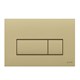 VITRA Кнопка смыва для инсталляции Root Square 740-2325 брашированное золото двойный смыв 740-2325
