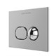 VITRA Кнопка смыва для инсталляции Liquid 740-2180 хром двойный смыв 740-2180