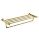 LEMARK Полка для полотенец Зенит, нержавеющая сталь, брашированное золото LMA-1641S1-BRG