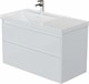 AQUANET Тумба с раковиной Nova Lite 2.0 100 L 2 ящ. цв. белый глянец AQUANET-365907