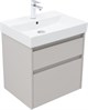 AQUANET Тумба с раковиной Nova Lite 2.0 60 2 ящ. цв. бежевый AQUANET-348187