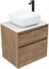 AQUANET Тумба с раковиной Nova Lite 2.0 60 2 ящ. цв. дуб рустикальный AQUANET-348189