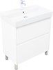 AQUANET Тумба с раковиной Nova Lite 2.0 75 напольная цв. белый глянец AQUANET-348195